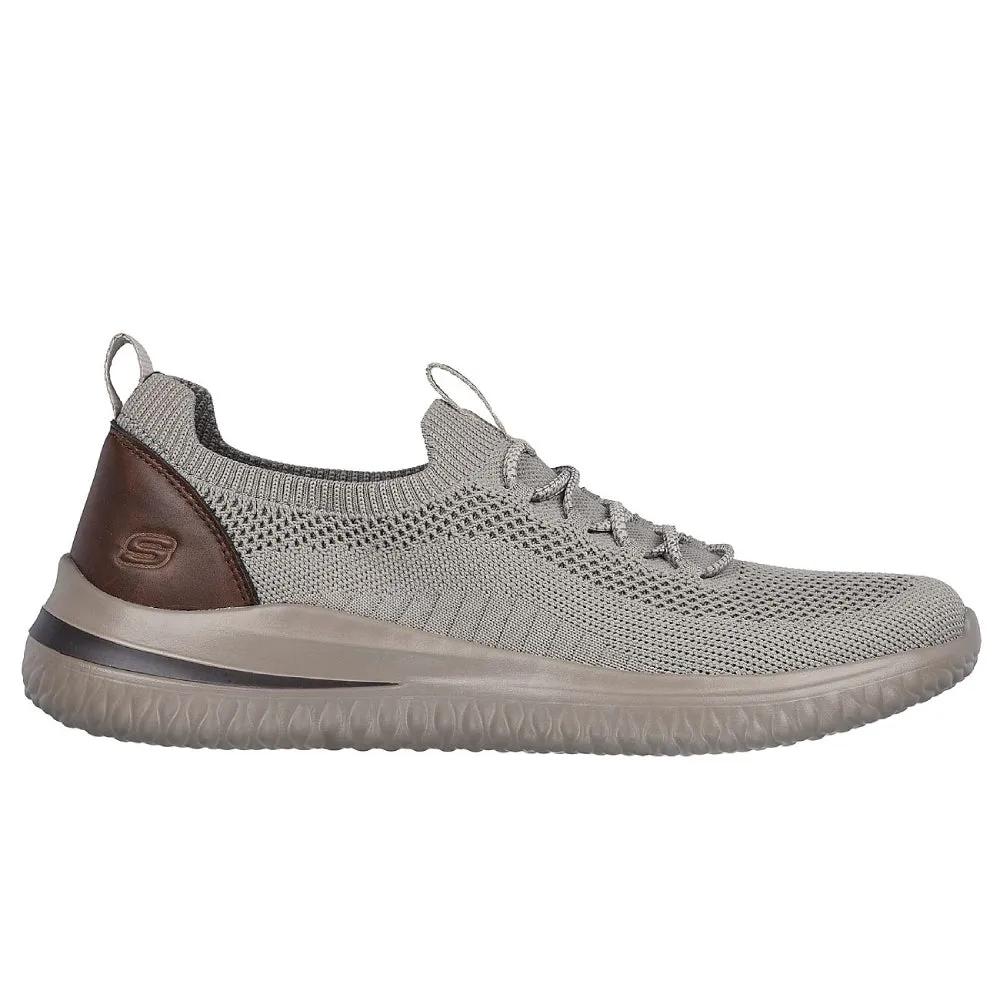 SKECHERS Men's Delson 3.0 Alfaro Running Shoe (Taupe)