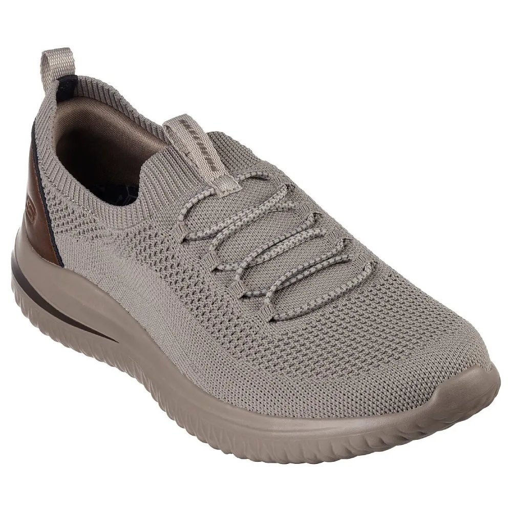 SKECHERS Men's Delson 3.0 Alfaro Running Shoe (Taupe)