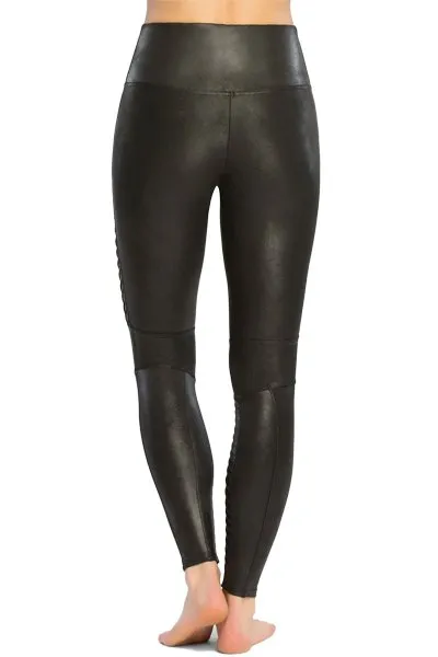 Spanx Faux Leather Moto Leggings