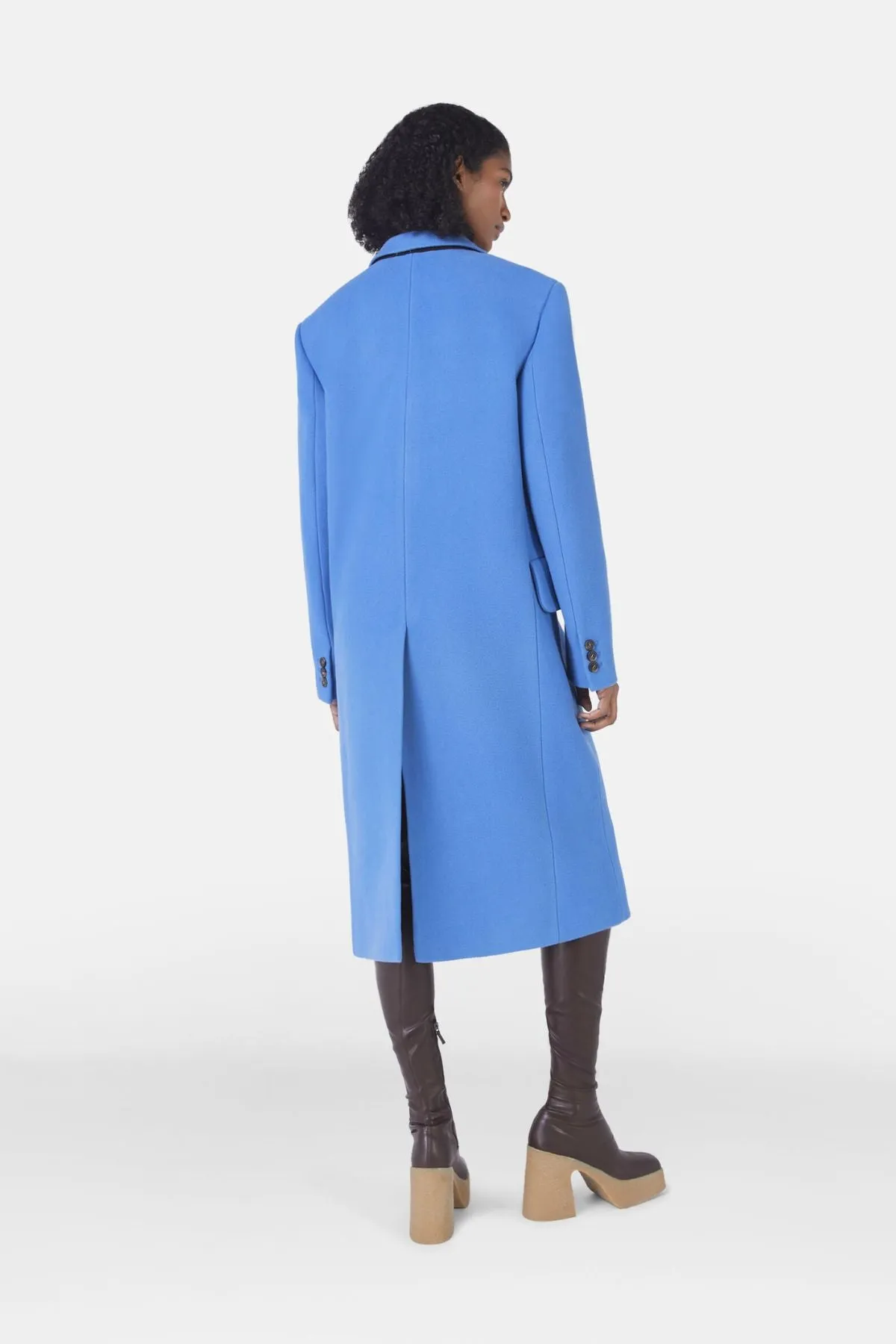 Stella McCartney Double-Breasted Coat - Cornflower Blue