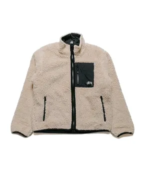 Stussy Sherpa Reversible Jacket in Beige - Buy Now!