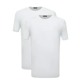 T-shirt Uomo Bi-Pack Dsquared2 DCX200050 Tshirt White D2 confezione da 2 pezzi PE24