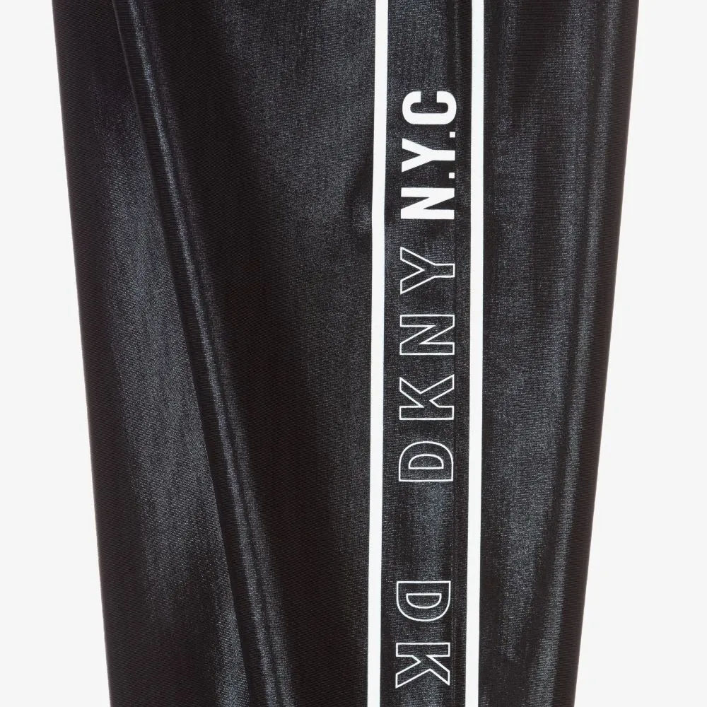 Teen Black Logo Leggings