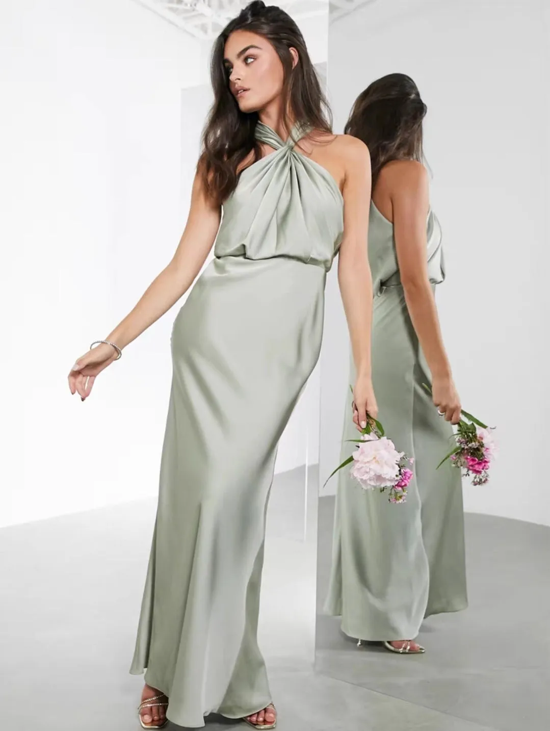 The Liana Bridesmaid Satin Series (Customisable)