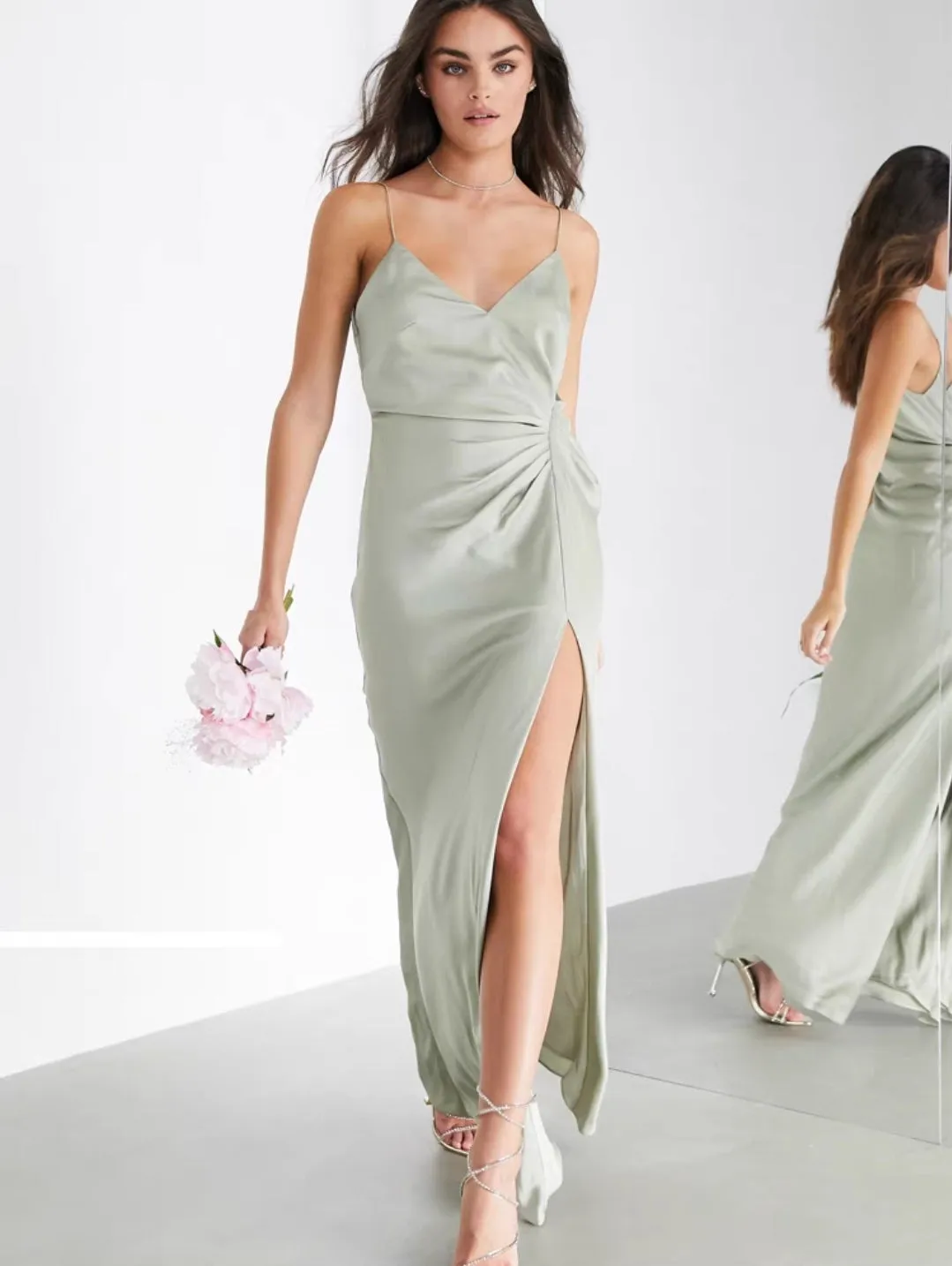 The Liana Bridesmaid Satin Series (Customisable)