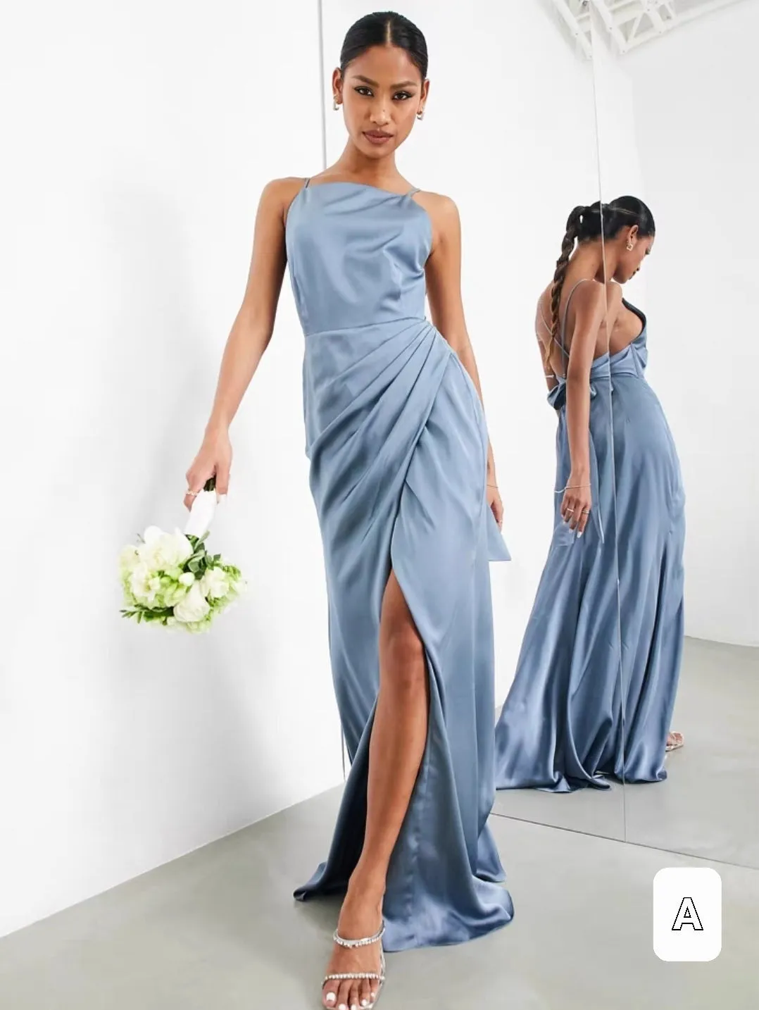 The Liana Bridesmaid Satin Series (Customisable)