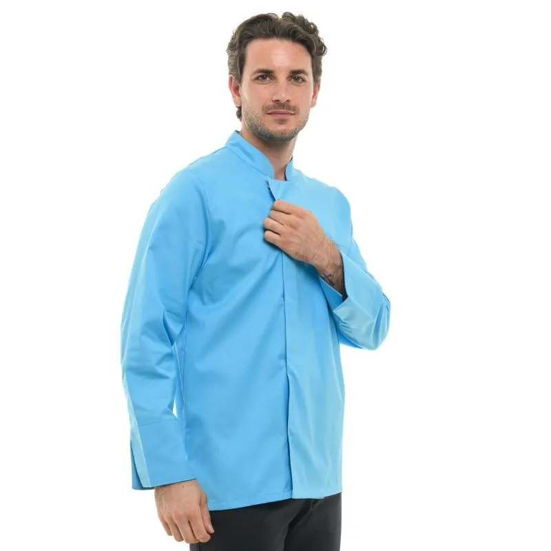 Turquoise Chef Coat - MANELLI, Long Sleeve, Texas