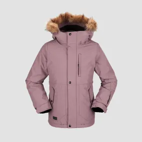 Volcom So Minty Ins Snow Jacket Rosewood - Girls