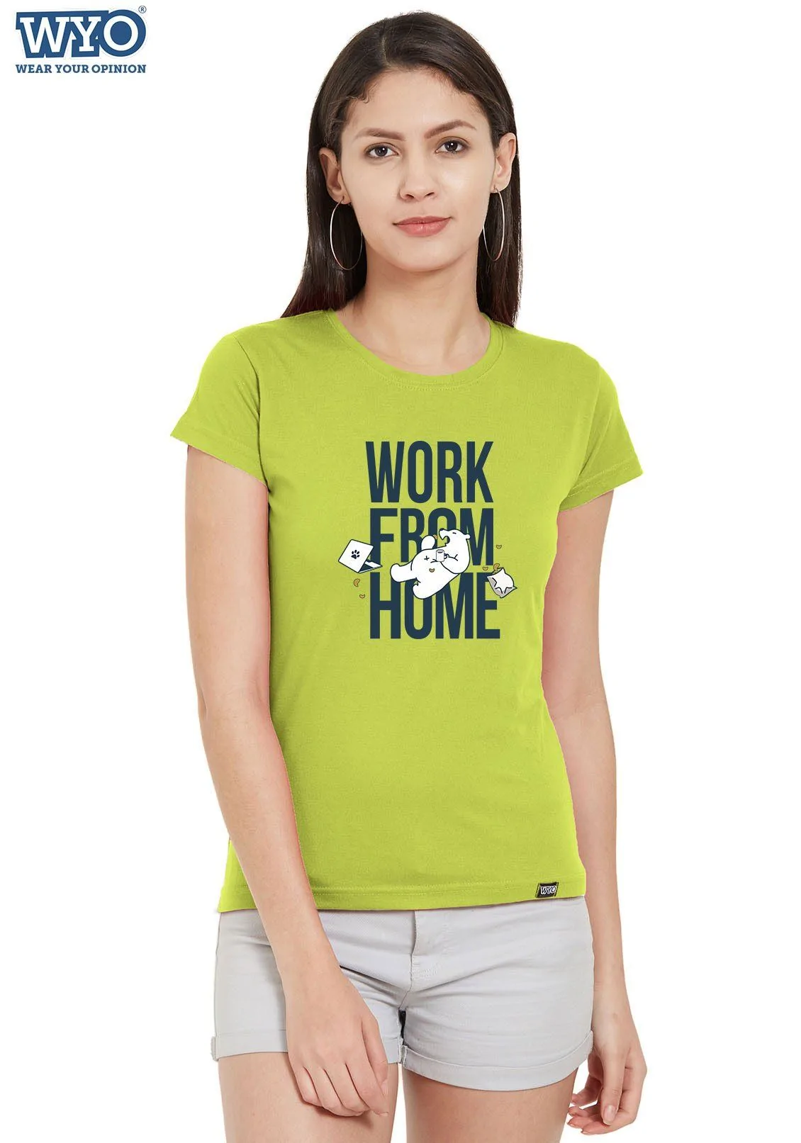 WFH Bear Women Tshirt