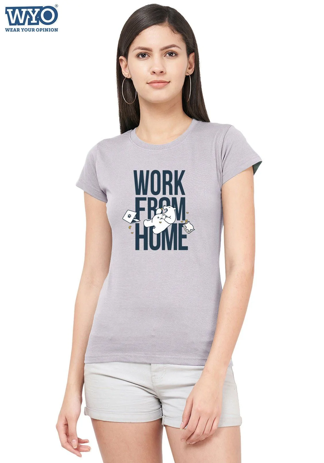 WFH Bear Women Tshirt