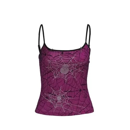 Women's Camisole Tank Tops Printing Sexy Spider Web