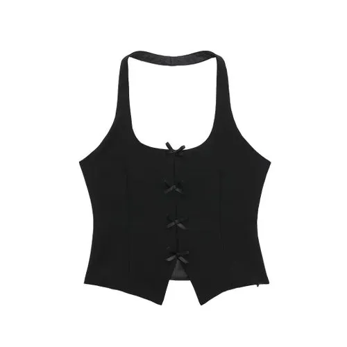 Women's Vest Tank Tops Bowknot Streetwear Bow Knot