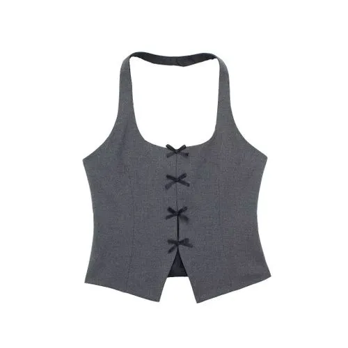 Women's Vest Tank Tops Bowknot Streetwear Bow Knot