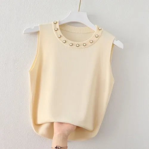 Women's Vest Tank Tops Casual Solid Color