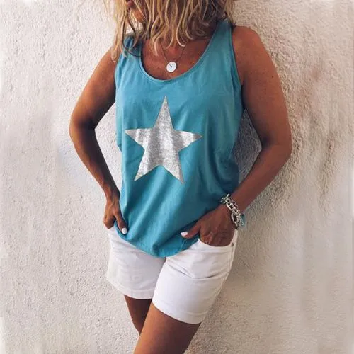 Women's Vest Tank Tops Printing Fashion Star