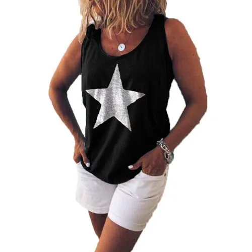 Women's Vest Tank Tops Printing Fashion Star