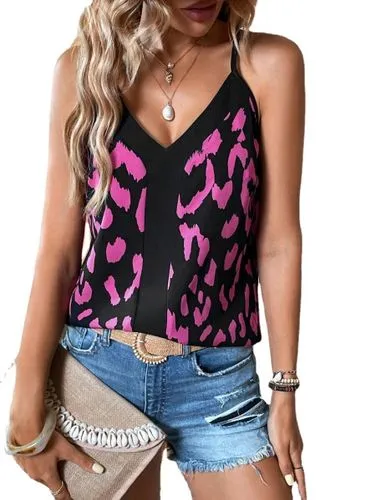 Women's Vest Tank Tops Streetwear Leopard