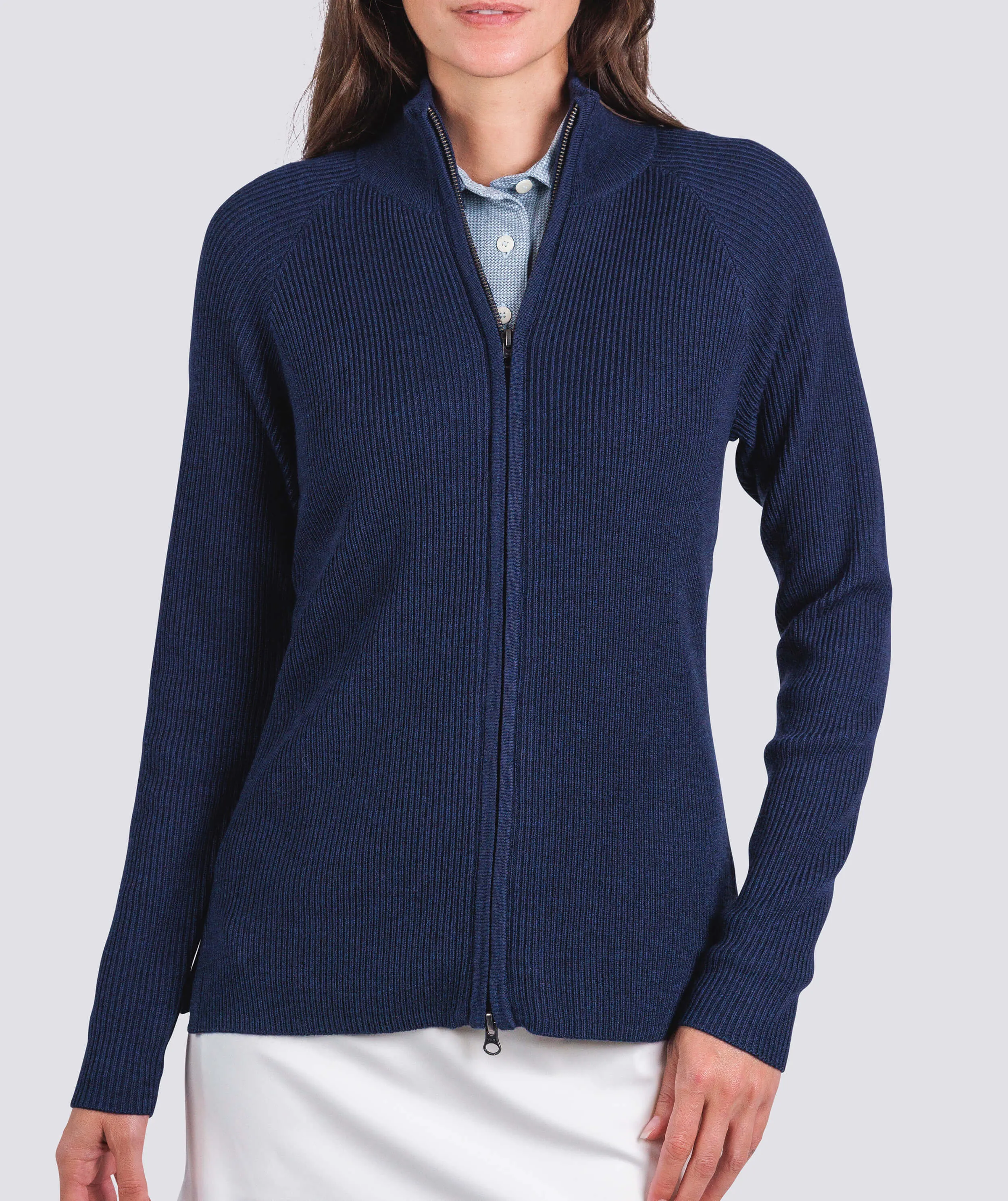 Women's Brandy Rib Full-Zip Sweater