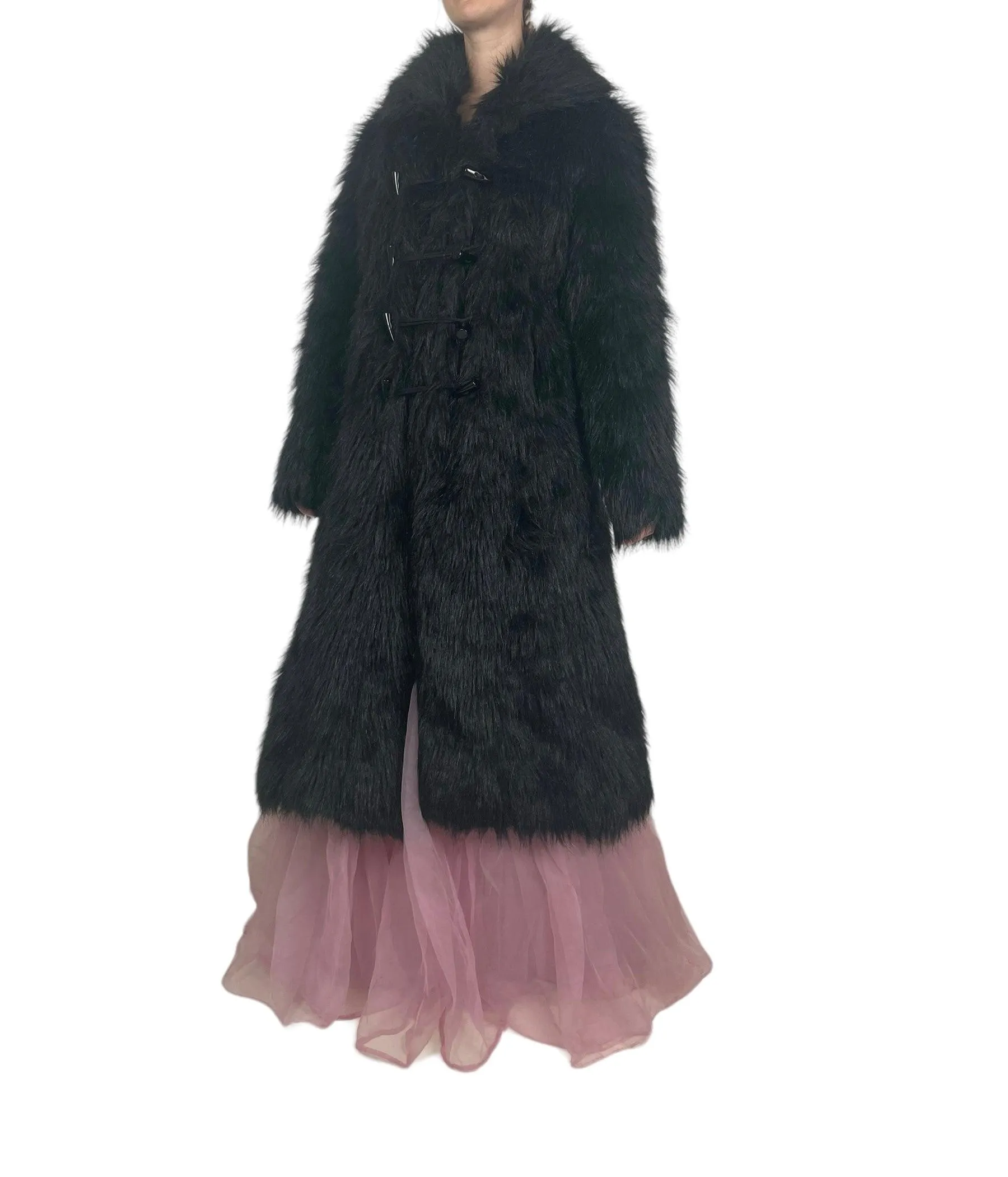 Y2K Must-Have Faux Fur Coat Result: Y2K Essential Faux Fur Coat - Shop Now!